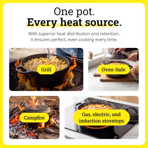 Cast Iron Dutch Oven with Loop Handle