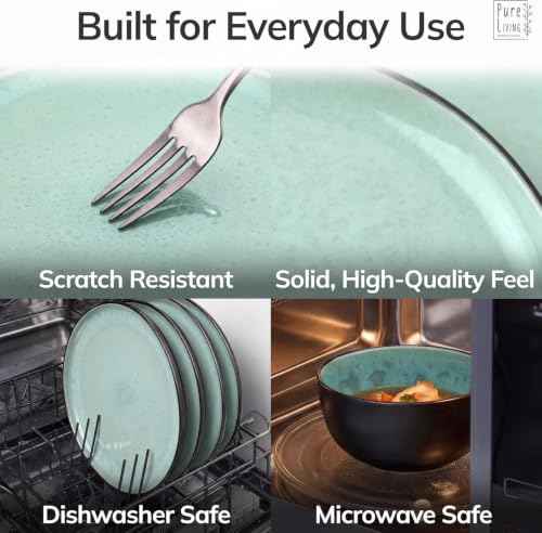 24 Piece Stoneware Dinnerware Set for 6 (24 Count)