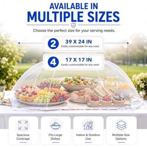 Mesh Food Covers for Outdoors (6 Count)