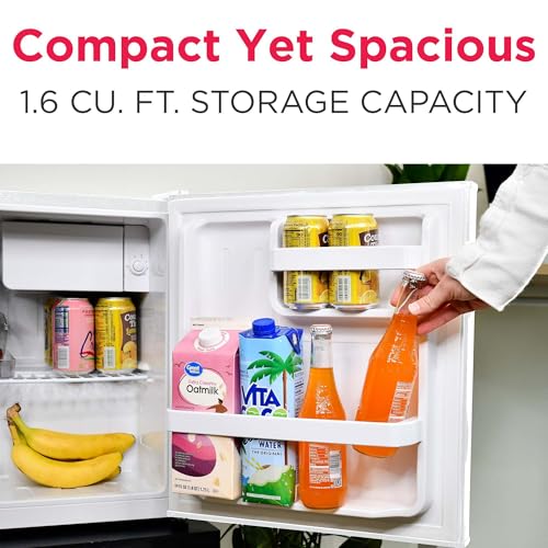 Retro Compact Fridge with Chiller