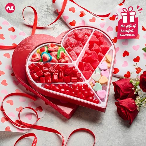 Heart Shaped Mixed Candy Gift Basket