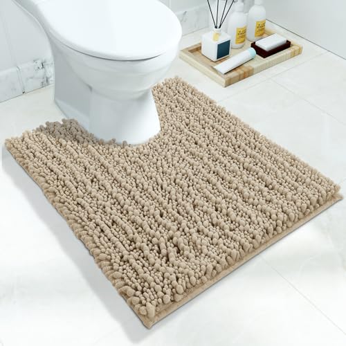 Toilet Rug U Shaped Washable 24x20 Inch