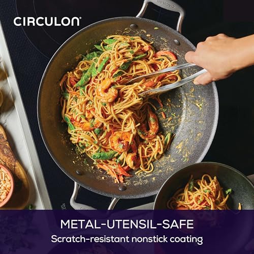 A1 Series Nonstick Induction Wok with Lid