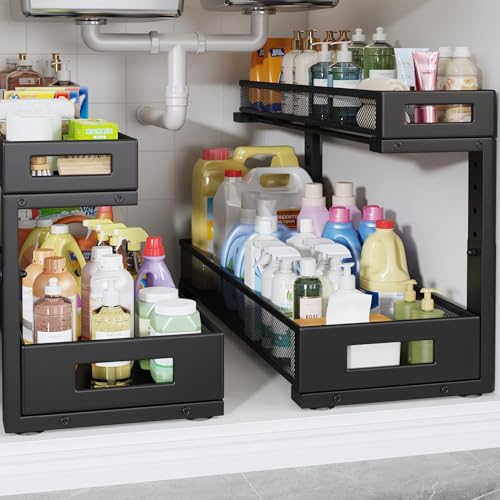 2 Pack 20.47IN Depth Under Sink Storage Organizer (2 Count)