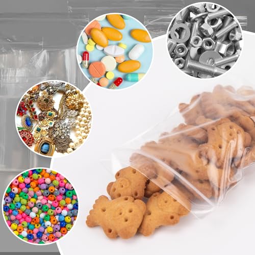 200Pcs 3 x 4 inch Small Plastic Zip Bags (200 Count)