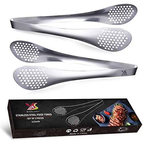 11Inch Kitchen Cooking Food Tongs Stainless Steel Buffet Tongs