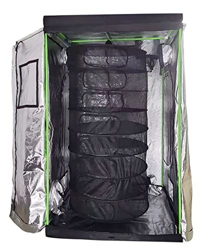 Herb Dry Rack Zipper Opening 3ft Adjustable Center Support Straps NO Sagging Fine Mesh Dry Net