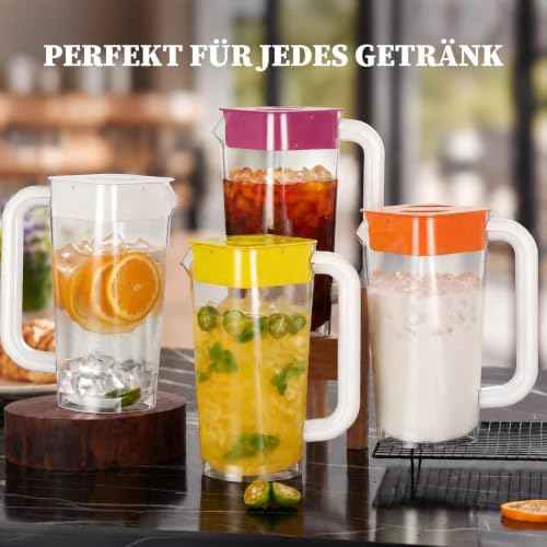 4Pk 2L 68oz Plastic Pitcher w