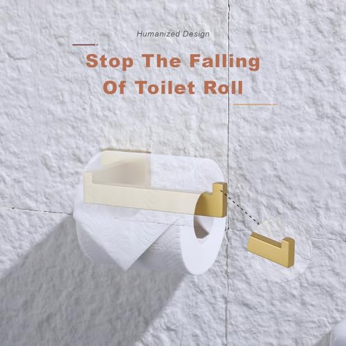 Toilet Paper Holder Brushed Gold (2 Count)