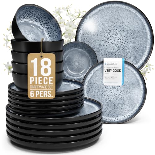 18 Piece Stoneware Dinnerware Set for 6 (18 Count)