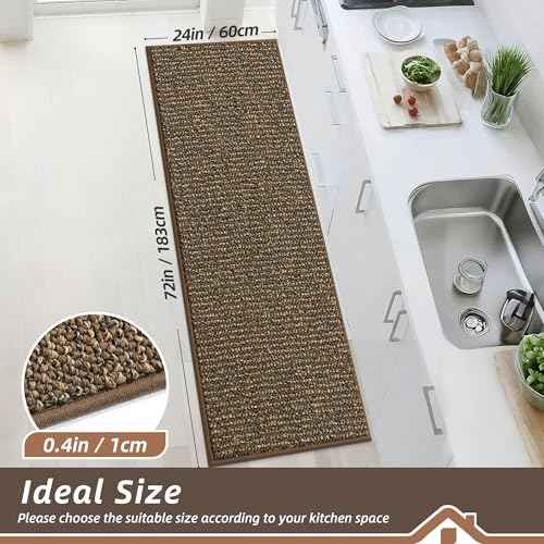 Kitchen Runner Rugs 24"x72"