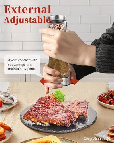 Electric Salt and Pepper Grinder Set with Storage Base (2 Count)