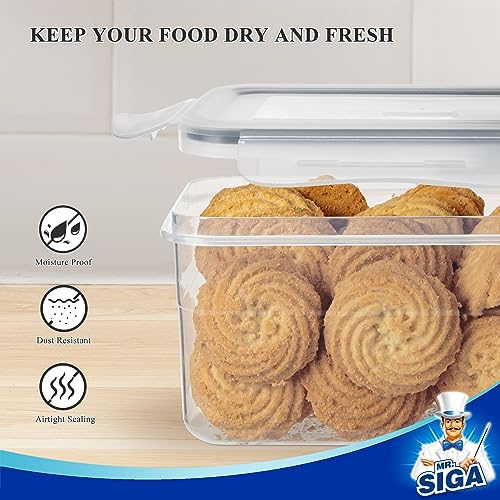 16 Pack Airtight Food Storage Container Set for Pantry Organization (16 Count)