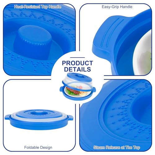 10.7 Inch Microwave Food Cover with Heat Insulation Mat