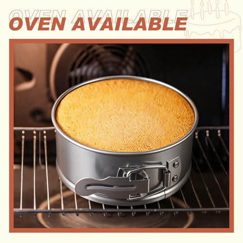 4 Pcs 4 Inch Stainless Steel Springform Pans Mini Cheesecake Pans (4 Count)