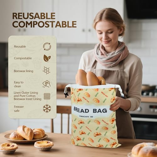 2 Pack Beeswax Bread Bag (2 Count)