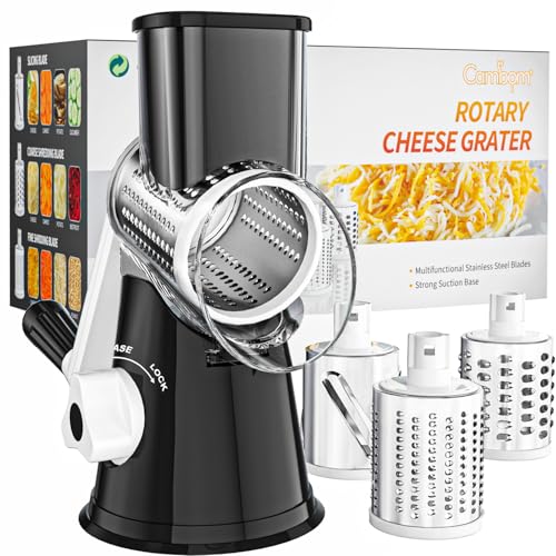 Rotary Cheese Grater Hand Crank Cheese Shredder