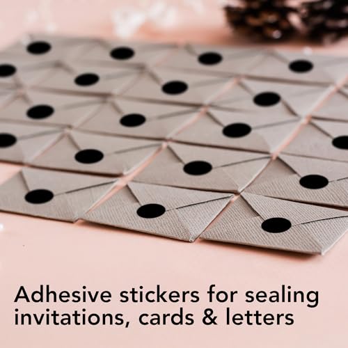 Black Round Circle Dot Sticker 1