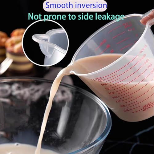Unbreakable Plastic Measuring Cups 6 Piece Food (6 Count)