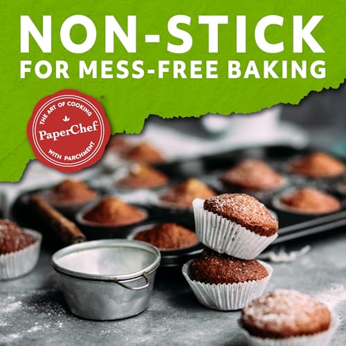 Mini Parchment Baking Cups Nonstick Release 90 Count 4 Pack