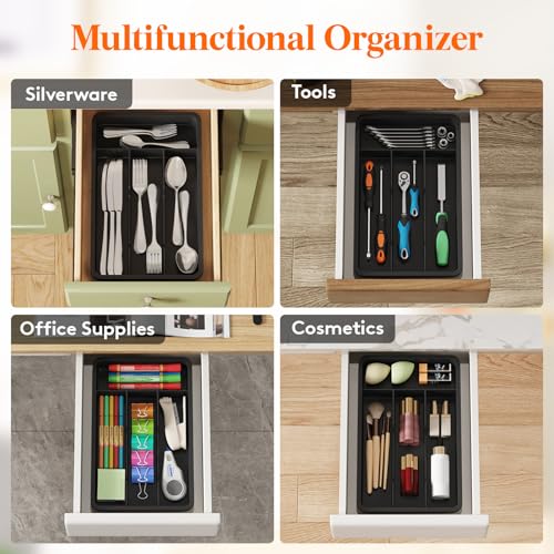 Silverware Drawer Organizer Tray