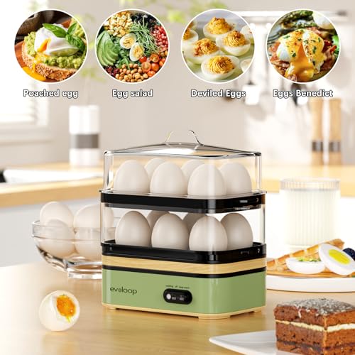 Rapid Egg Cooker Electric 12 Eggs Capacity (12 Count)