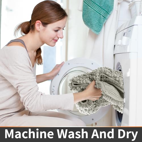 Toilet Rug U Shaped Washable 24x24 Inch