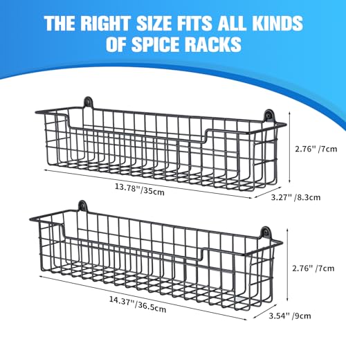 Spice Rack Organizer Wall Mount (2 Count)