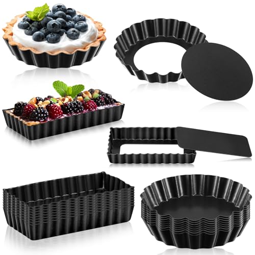 16 Pcs Mini Tart Pans for Baking
