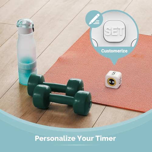 2 Pack KADAMS Pomodoro Cube Timer Productivity Visual Timer (2 Count)