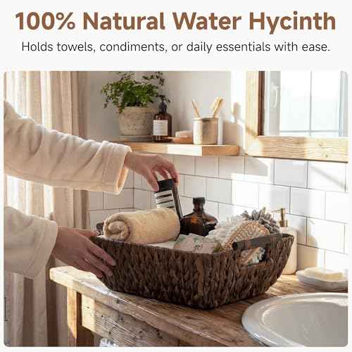 Wicker Baskets for Shelves (2 Count)
