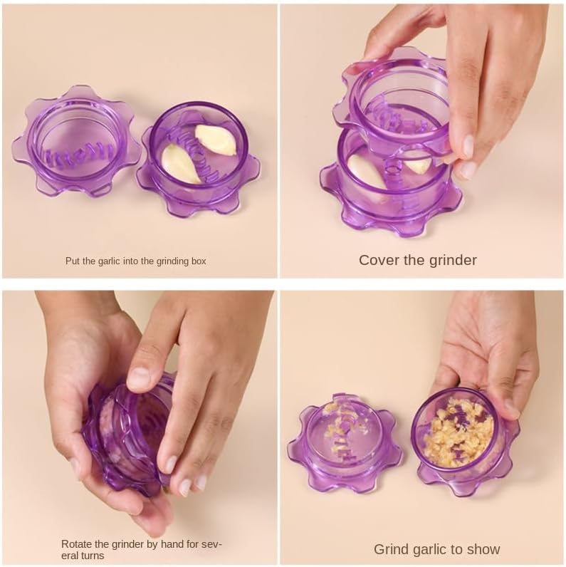 2025 New Garlic Twister,Garlic Press,Garlic Peeler,Ginger Grater,Mini Garlic Mincer (4Pcs) - Culinary Roots