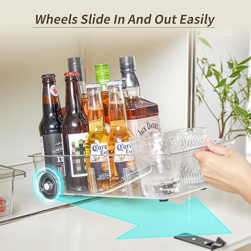Roll Out Refrigerator Organizers and Storage (3 Compartments)