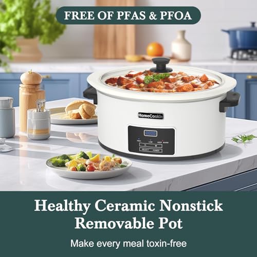 6 Quart Programmable Slow Cooker with Timer