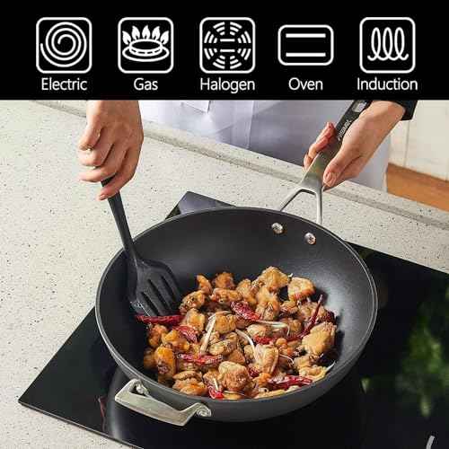 12.5 Inch Nonstick Frying pan with Lid