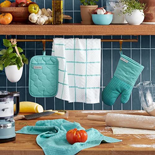Quilted Cotton Terry Cloth Oven Mitt