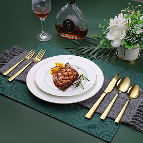 Gold Silverware Set (30 Count)