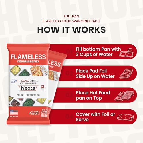 H°eats Flameless Food Warming Pads