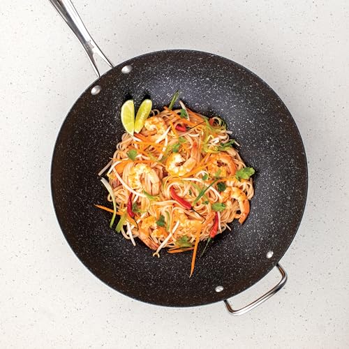 Basalt Aluminized Steel Spun Wok