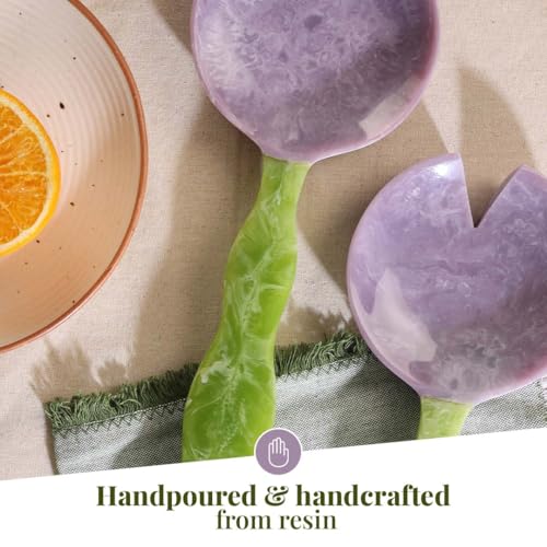 Lavender & Sage Resin Salad Servers