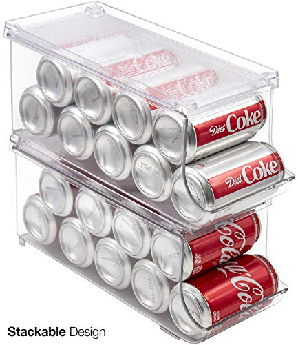 Soda Can Organizer for Fridge & Freezer (2 Count)