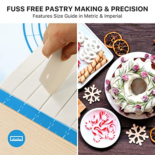 36"x24" Large Durable Silicone Baking Mat for Pastry and Bread