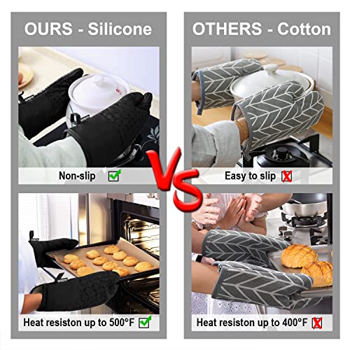 Oven Mitts and Pot Holders 6pcs Set