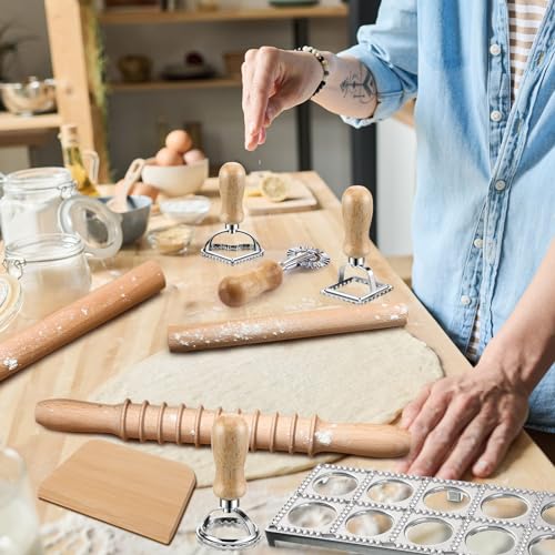 12 Piece Ravioli Mold Set with Press