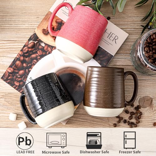 Ceramic Coffee Mugs Set of 6 (6 Count)