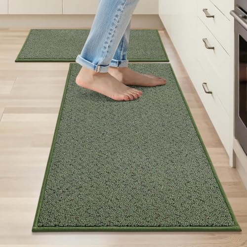 Kitchen Rugs Set of 2 Non (6.1 Sq Ft)