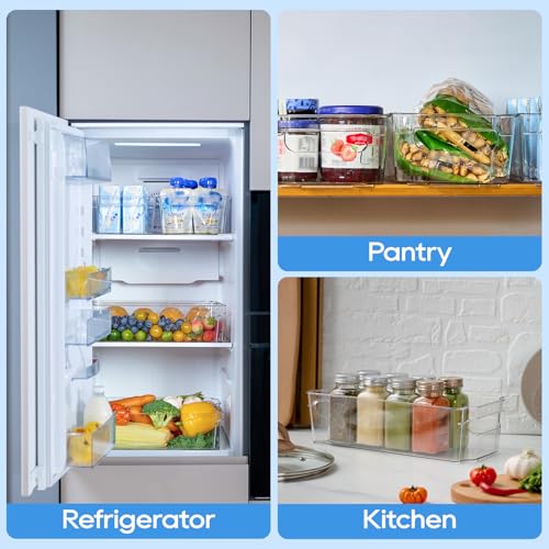 Clear Plastic Storage Bins (8 Count)