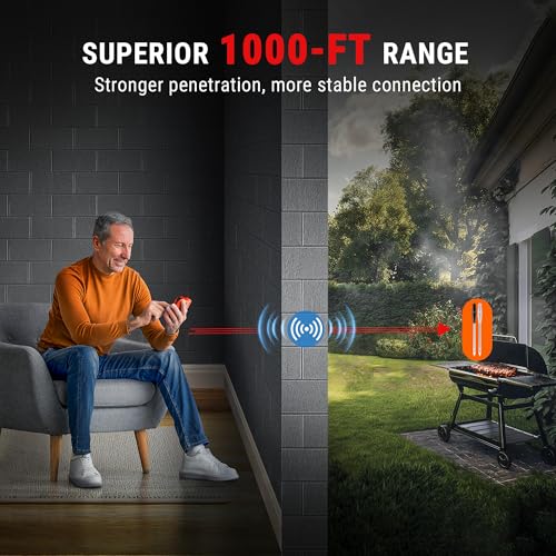 TempSpike 1000FT Wireless Meat Thermometer Digital with 2 Probes