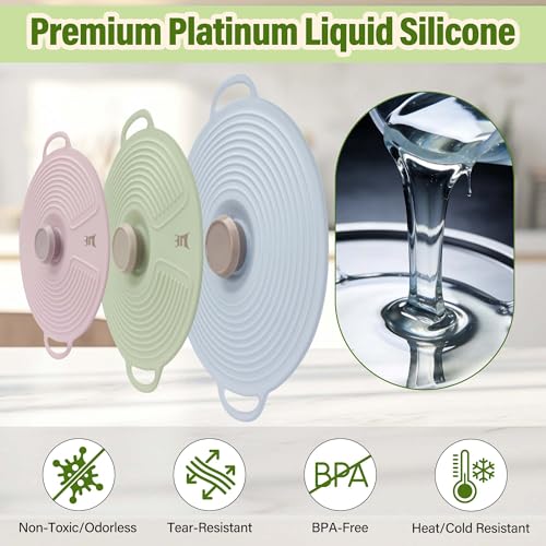 Silicone Lids for Bowl 3 Pack (3 Count)