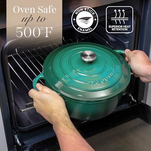 Enamelled Cast Iron Dutch Oven Pot with Lid